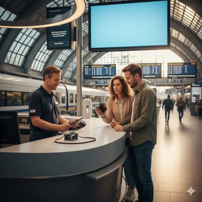 Verlorenes Gepäck in der Bahn