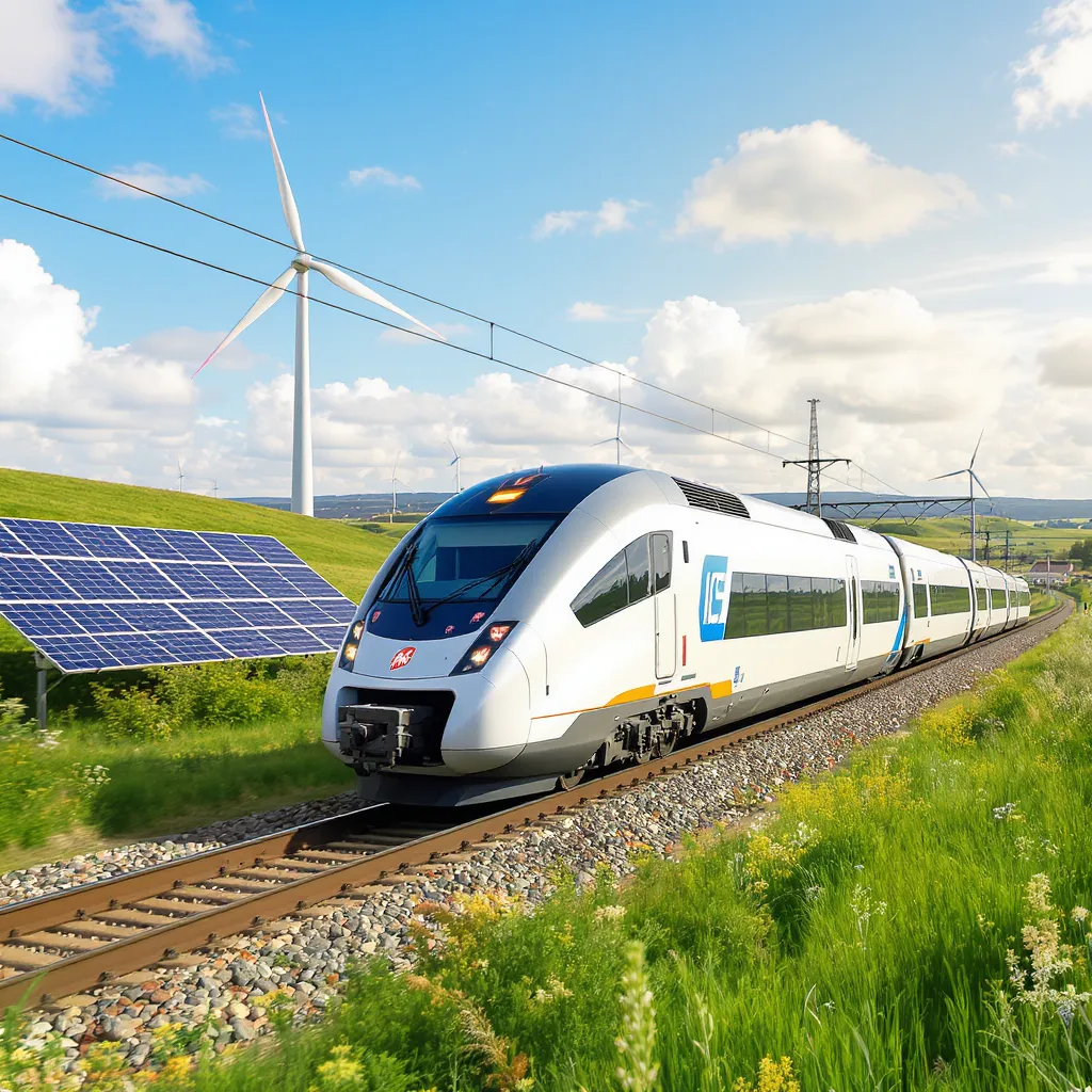 Bahn CO2 Bilanz im Vergleich zu Auto und Flugzeug