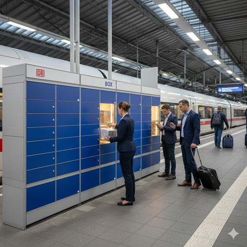 Abholstation Box der Deutschen Bahn